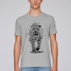 T-shirt léopard gris