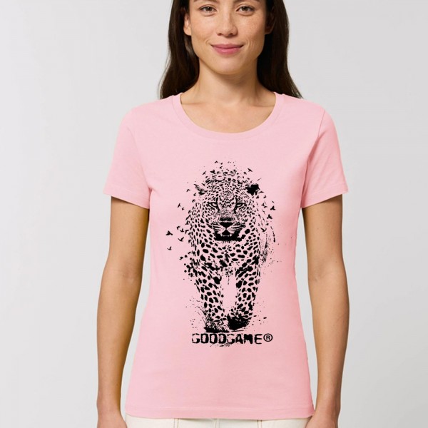 T-shirt leopard rose