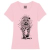 T-shirt leopard rose