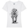 T-shirt femme leopard blanc