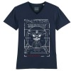 T-shirt  Col V marine Vitruve