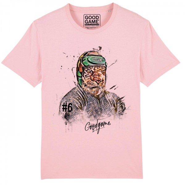 T-shirt 3ème ligne N°6 tigre rose