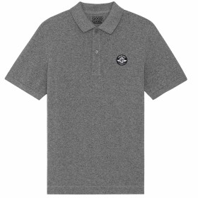 Polo mono chiné gris