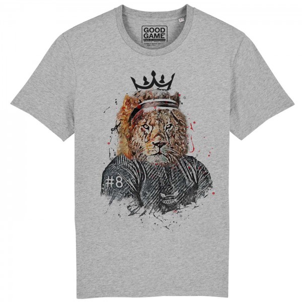 T-shirt Lion N°8 gris