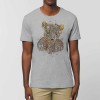 T-shirt Lion N°8 gris