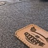 Polo recyclé noir chiné