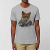 T-shirt  Renard  N°10 gris