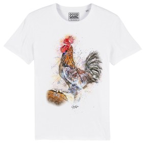 T-shirt  coq Blanc
