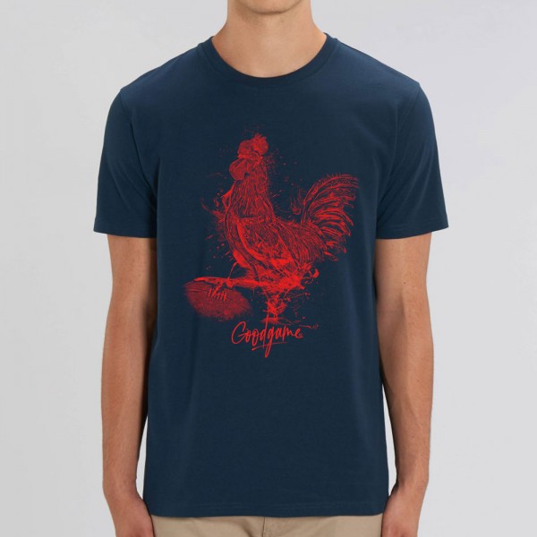T-shirt  coq marine