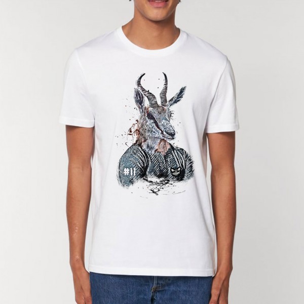 T-shirt ailier N°11 la gazelle Blanc