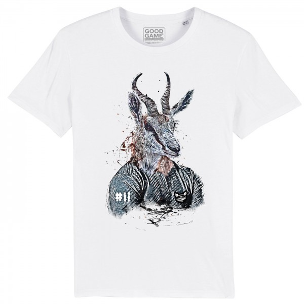 T-shirt ailier N°11 la gazelle Blanc