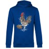 Sweat capuche coq royal