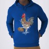 Sweat capuche coq royal