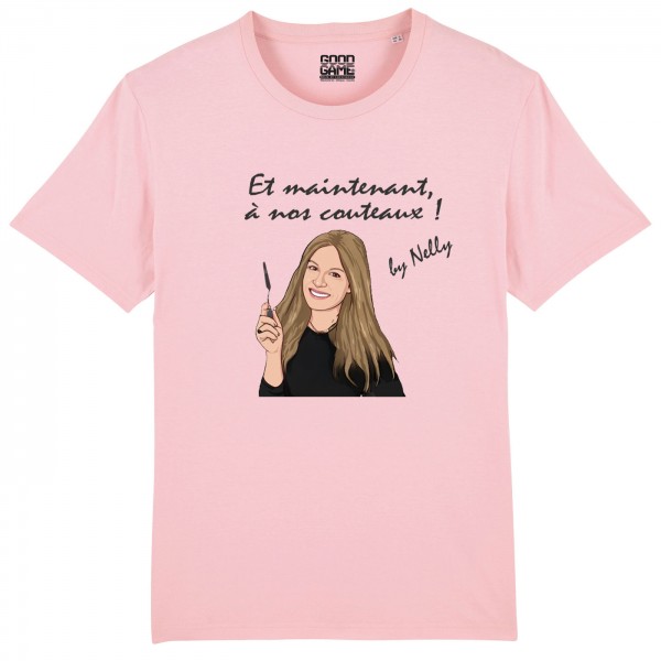 T-shirt rose  couteaux