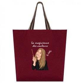 Grand sac shopping  bordeaux