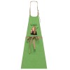 Tablier  magicienne  coton bio vert