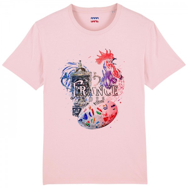 T-shirt  coupe du monde rose