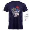 T-shirt unisexe  made in france  marine