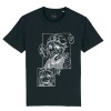 T-shirt  unisexe  manga rugby noir