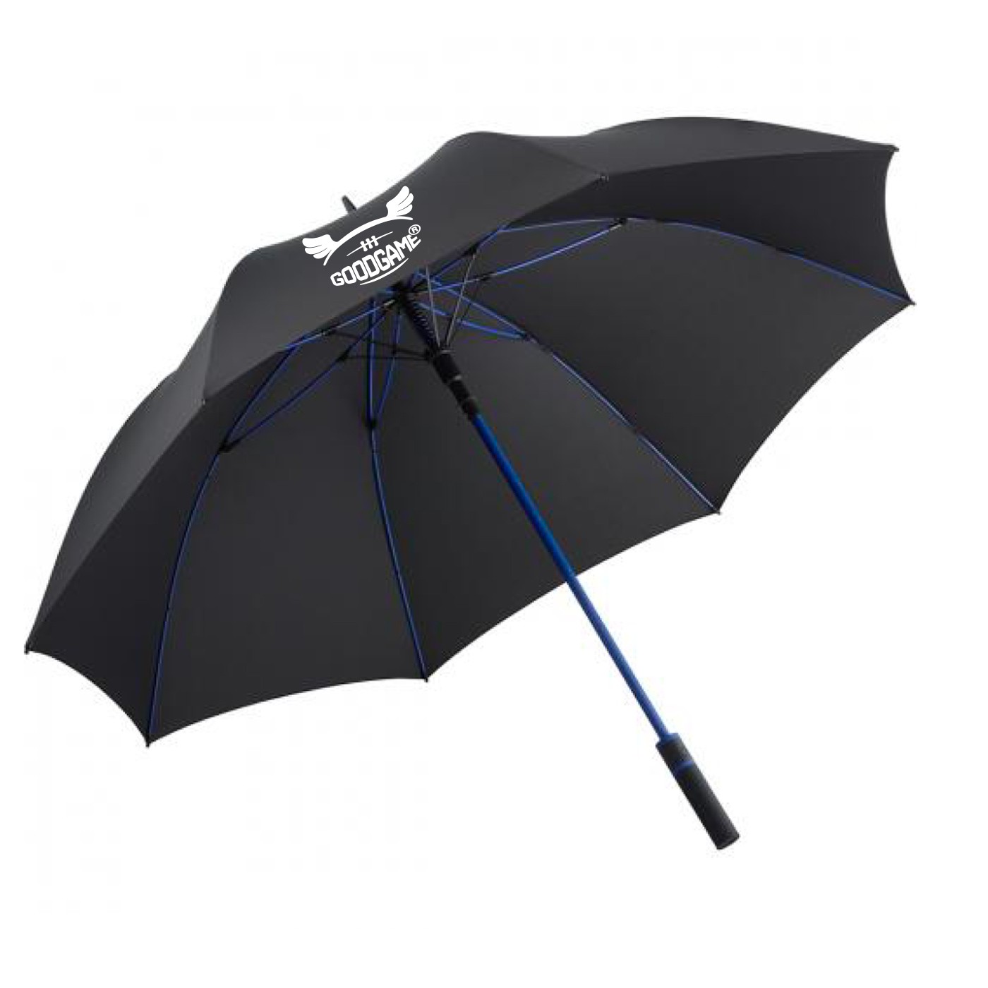 Grand parapluie de golf solide bleu