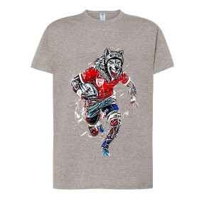 T-shirt gris Loup
